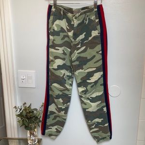 Mother Camo Side Stipe Joggers